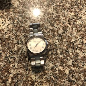 Michael Kors Silver and Blue Watch